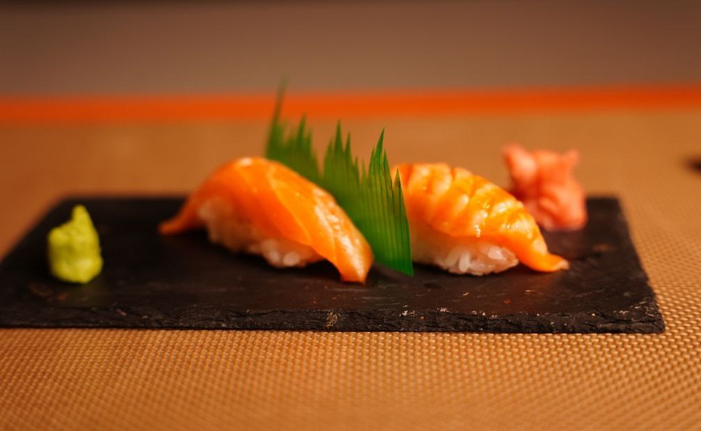 Fatty salmon Nigiri